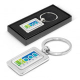 Rectangular Metal Key Ring - 100316