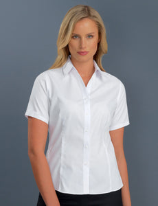 Style 102 White – Women's Short Sleeve Poplin