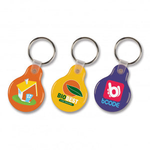 Flexi Resin Key Ring - Round  - 104337