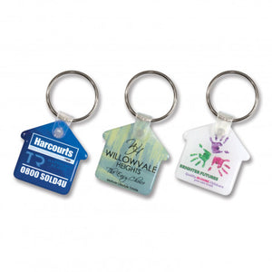 Flexi Resin Key Ring - House  - 105796