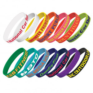 Silicone Wrist Band - Embossed - 112806