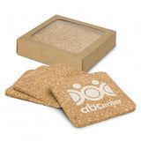 Oakridge Cork Coaster Square Set of 4 - 113034