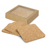 Oakridge Cork Coaster Square Set of 4 - 113034