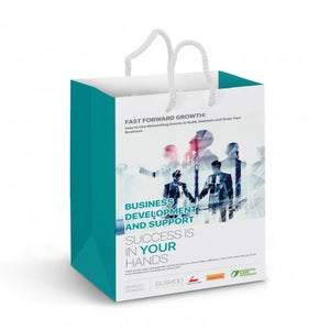 Medium Laminated Paper Carry Bag - Full Colour - 116936