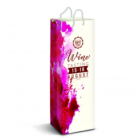 Laminated Paper Wine Bag - Full Colour - 116940