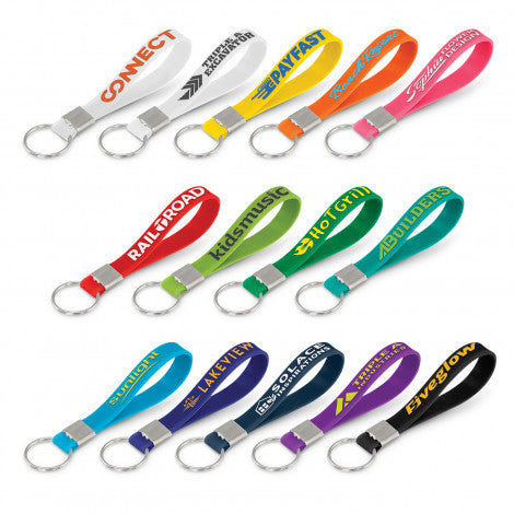 Silicone Key Ring - Embossed - 118672