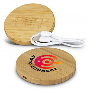 Vita Bamboo Wireless Charger - Round - 120613