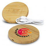 Vita Bamboo Wireless Charger - Round - 120613