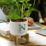 Planter with Bamboo Base - 120901