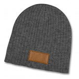 Nebraska Heather Cable Knit Beanie With Patch - 120950