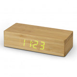 Bamboo Wireless Charging Clock - 121419