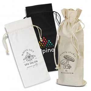 Cotton Wine Drawstring Bag - 123019