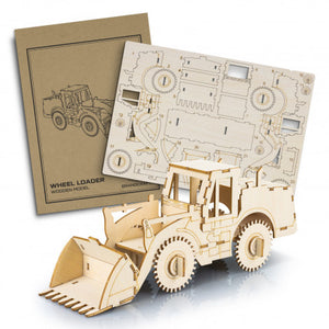 BRANDCRAFT Wheel Loader Wooden Model - 124037