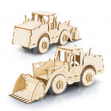 BRANDCRAFT Wheel Loader Wooden Model - 124037