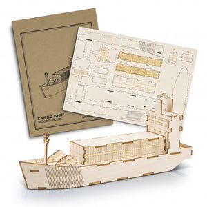 BRANDCRAFT Cargo Ship Wooden Model - 124038