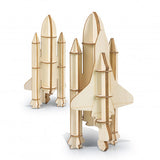 BRANDCRAFT Rocket Ship Wooden Model - 124051