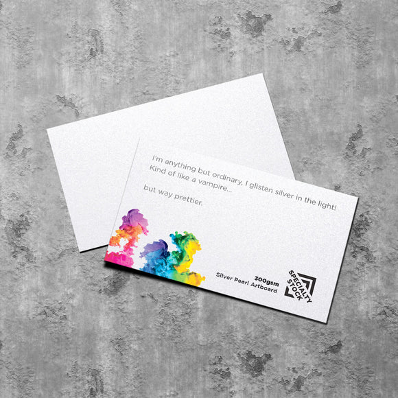 Business Cards 300gsm (speciality artboards) Pearl Artboard - EB0046