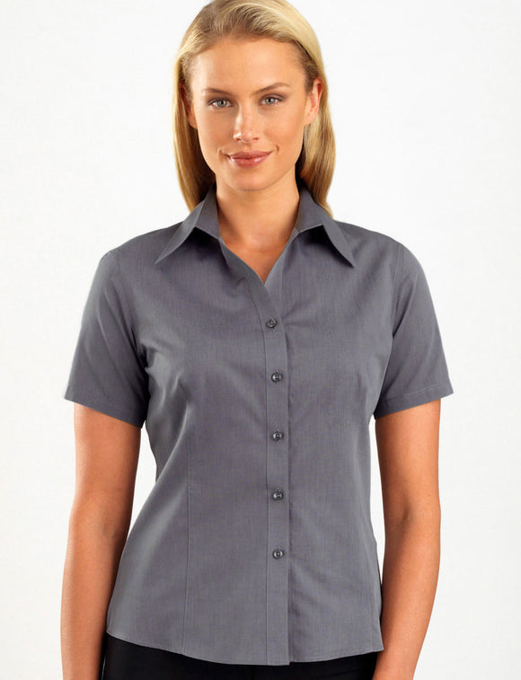 Style 161 Graphite – Women's Short Sleeve Chambray