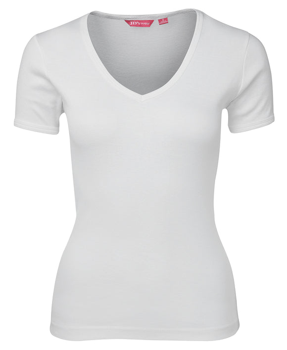 JB's LADIES V NECK TEE - 1LV