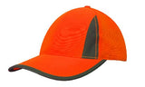 Luminescent Safety Cap with Reflective Inserts and Trim - 3029