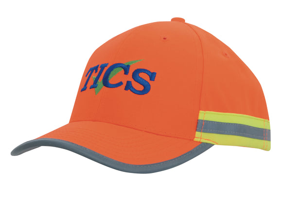 Hi Vis Cap with Reflective Tape - 3030