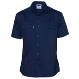 Cotton Drill Work Shirt - Short Sleeve - 3201