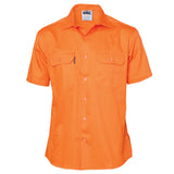 Cotton Drill Work Shirt - Short Sleeve - 3201