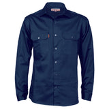 Cotton Drill Work Shirt - Long Sleeve - 3202