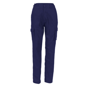 Ladies Cotton Drill Cargo Pants - 3322