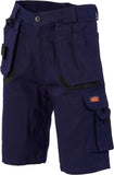 Duratex Cotton Duck Weave Tradies Cargo Shorts - with twin holster tool pocket - 3336