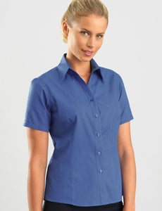 Style 365 Sapphire – Women's Short Sleeve Tonal Stripe