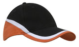 Brushed Heavy Cotton Tri-Coloured Cap - 4026