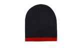 Roll Down Two Tone Acrylic Beanie - 4188