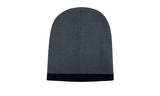 Roll Down Two Tone Acrylic Beanie - 4188