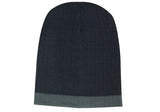 Two Tone Cable Knit Beanie - 4195