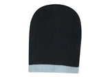 Two Tone Cable Knit Beanie - 4195