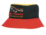 Breathable Poly Twill Multi-coloured Bucket Hat - 4220