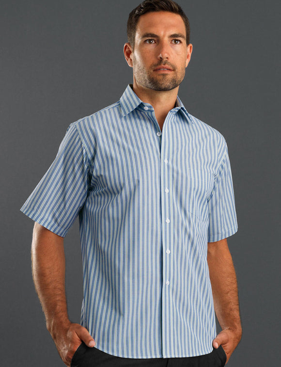 Style 423 Forest- Men's Short Sleeve Fashion Stripe