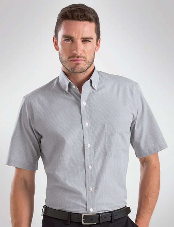 Style 457 Grey – Men's Short Sleeve Multi Check