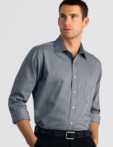 Style 462 Gunmetal – Men's Long Sleeve Pinstripe