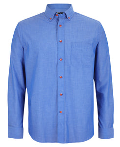 JB's L/S INDIGO CHAMBRAY SHIRT - 4IC