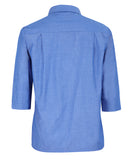 JB's LADIES ORIGINAL 3/4 INDIGO CHAMBRAY SHIRT - 4LICT