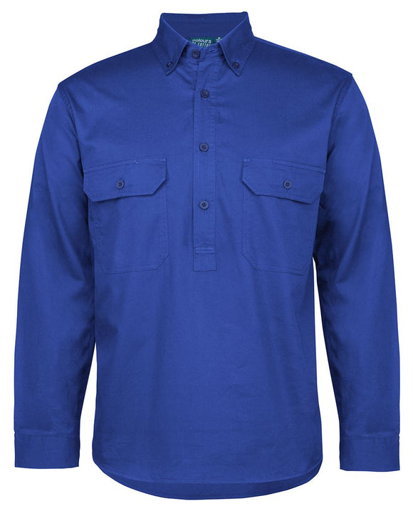 C OF C LONGREACH L/S CLOSED FRONT SHIRT - 4LLC