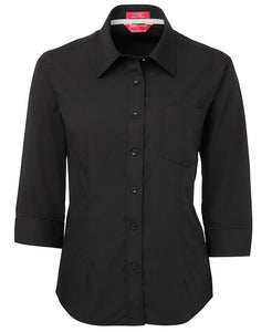 JB's LADIES CONTRAST PLACKET 3/4 SHIRT - 4PCL3