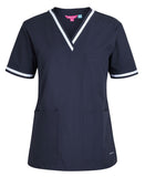 JB's LADIES CONTRAST SCRUBS TOP - 4SCT1