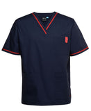 JB's CONTRAST SCRUBS TOP - 4SCT