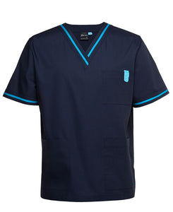 JB's CONTRAST SCRUBS TOP - 4SCT