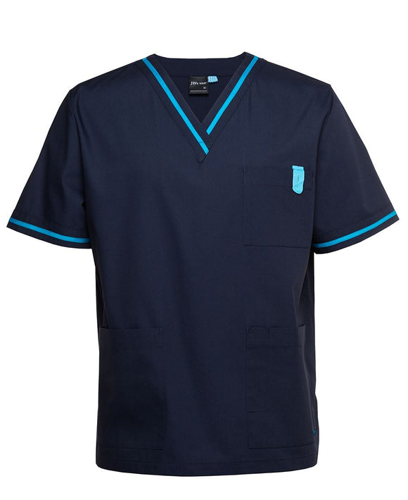 JB's CONTRAST SCRUBS TOP - 4SCT