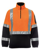 JB's HI VIS D+N H PATTERN BIO-MOTION 1/2 ZIP POLAR FLEECE - 6DHPF