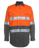 JB's HI VIS L/S (D+N) 150G WORK SHIRT - 6DNWL